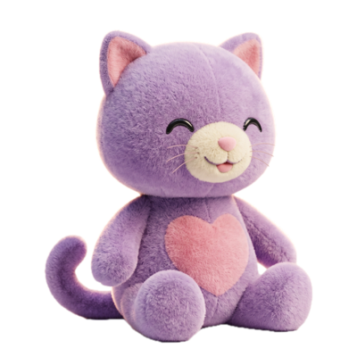 Pixel Cat, a plush cat Stuffy